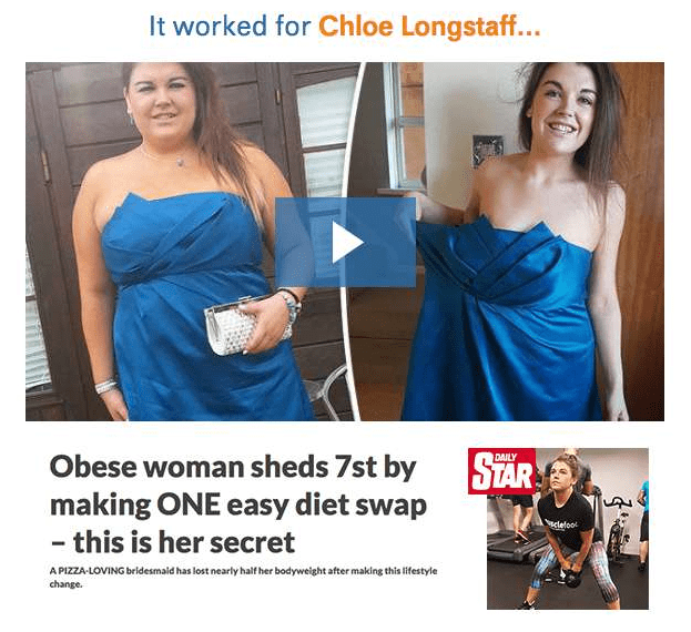 Do the unthinkable Chloe Longstaff Chloe Longstaff lost 7 stone